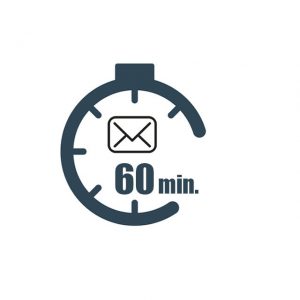 Email 60 minutes (3-5 Questions)